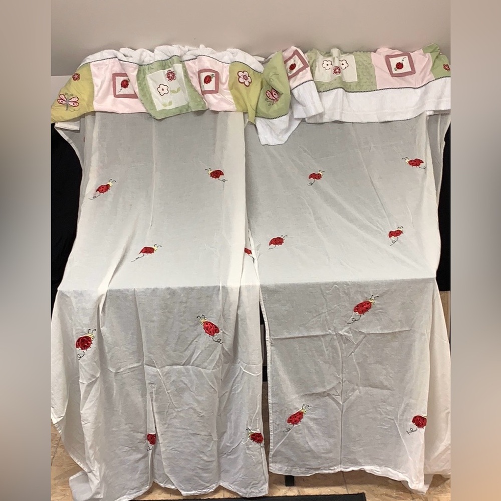 KidsLine Ladybug curtains and valances